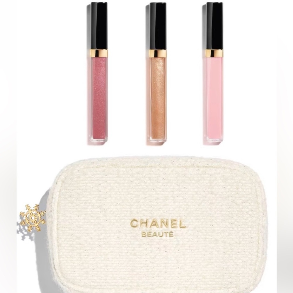 CHANEL Maximum Brilliance Lip gloss Trio Christmas Gift Set 2024